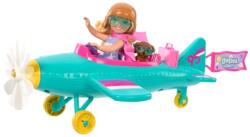 Mattel Barbie, Chelsea, Avion, set de joaca cu papusa si accesorii