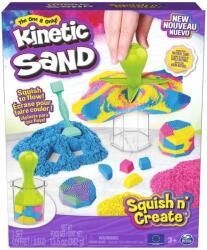 Spin Master Kinetic Sand, Squish n' Create, nisip kinetic, set creativ