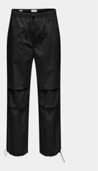 ONLY & SONS Pantaloni din material Fred 22028250 Negru Loose Fit