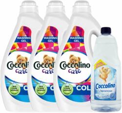 Coccolino Care Color folyékony Mosógél 3x2, 4L - 180 mosás + Ajánd