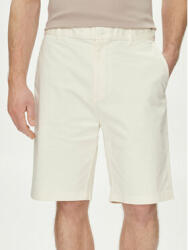 Calvin Klein Pantalon scurți din material Sateen K10K112831 Écru Regular Fit
