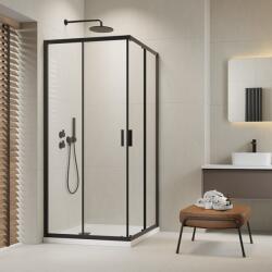Radaway Cabina de dus dreptunghiulara, cu usi culisante, negru mat, Radaway Alienta Black D 10258090-54-01 (10258090-54-01)