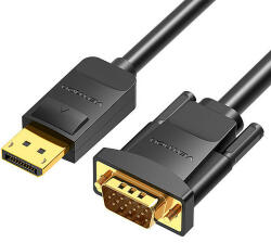 Vention DisplayPort-VGA-kábel 3 m-es Vention HBLBI fekete