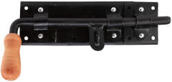 Evotools Zavor Poarta Tip L cu Maner Lemn Negru - Dimensiuni 280x80 mm (682403)