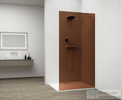 SAPHO ESCA WHITE MATT Walk-in zuhanyfal, falra szerelhető, barna üveg, 1400mm (ES1514-03) (ES1514-03) - furdoszoba-szaniter