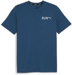 PUMA Férfi funkcionális rövid ujjú pólók Puma S RUN VERTICAL TEE kék 525105-21 - XL