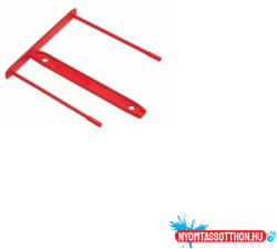 Fellowes Lefűzõklip, műanyag, 85mm, Fellowes(R) Bankers Box, 100 db/csomag, piros (89602)