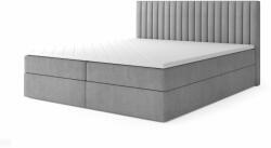 MV Szürke LAMELLA kárpitozott boxspring ágy Méret: 160x200