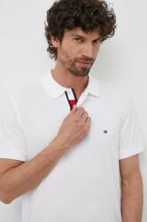 Tommy Hilfiger pamut póló fehér, sima - fehér S - answear - 22 990 Ft
