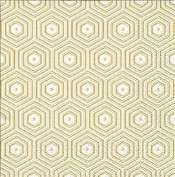  Szalvéta 33x33cm TI-FLAIR 3rétegű, 20db/csomag, Geometric arany