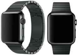 Apple Watch 1-6, SE (38 / 40 mm), Fém pótszíj, állítható, Devia Elegant Link, fekete