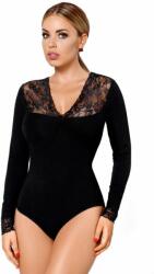 Hamana Melani luxus body csipkével, fekete, M