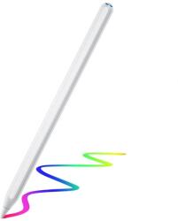  Univerzális toll, Apple iPad 2018 vagy újabb készülékhez, mágneses, Digital Stylus Stylus Pen-2, fehér