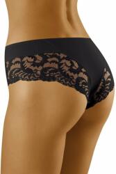 Wolbar Cara női bugyi csipkével, fekete, S