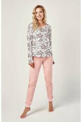 Taro Gardenia női pizsama, hosszú ujjú, rózsás