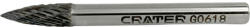 CRATER Turbómaró Kem. Fém Csúcsos G-Tip. 6X18X6mm Bliszteres Hegyes (322N192-6)