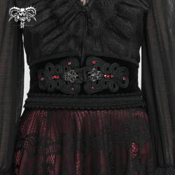 Devil Fashion Corset (curea) DEVIL FASHION - curea cu dantelă guipure - AS127