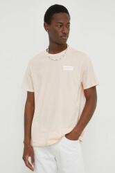 Levi's pamut póló narancssárga, férfi, nyomott mintás - rózsaszín XL