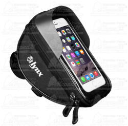 kerékpár táska mobiltelefon tartóval 18, 5x9, 5x8, 5 cm, anyaga: 600D poliészter, PE, átlátszó PVC Súly: 100g, napellenzős, 7" érin