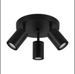 STRÜHM Tenor 3C fekete színű fürdőszobai lámpa GU10-es foglalattal (4075)