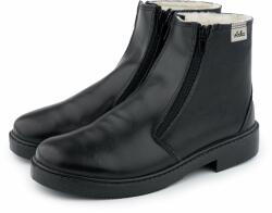 Vlnka Férfi bőr téli cipő birkagyapjúval "Gábor" - fekete felnőtt cipő méret 43