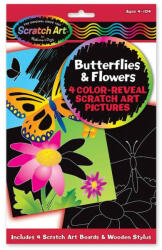 Melissa & Doug Kreatív játék képkarc, pillangók és virágok (CKH5956)