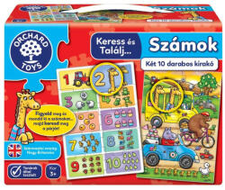 Orchard Toys Keress és találj. . . Számok puzzle, 2x10 db-os (CKHHU331)