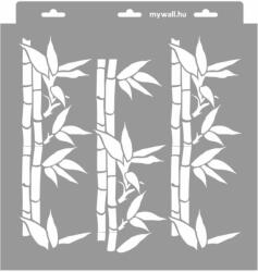 MyWall Bambusz stencil - 3D - 31x35 cm közepes