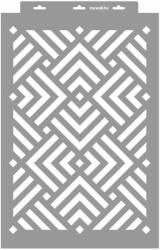 MyWall Diagonal 05 stencil - 3D - 38x60 cm maxi 1