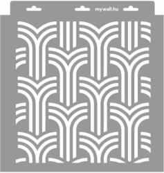 MyWall Artdeco 04 stencil - 3D - 31x35 cm közepes