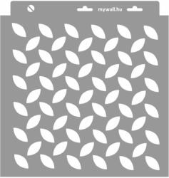 MyWall Acél mintázat 02 stencil - 3D - 31x35 cm közepes