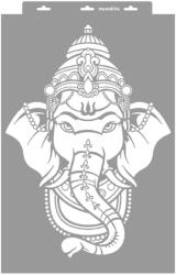 MyWall Indiai elefánt stencil - Festő - 38x60 cm maxi