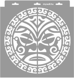 MyWall Maori 01 stencil - 3D - 28x29 cm tortatál