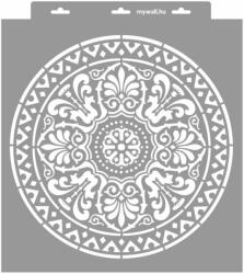 MyWall Rozetta 11 stencil - 3D - 38x42 cm nagy