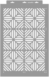 MyWall Diagonal 08 stencil - 3D - 38x60 cm maxi