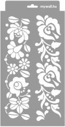 MyWall Kalocsai 01 stencil - 3D - 18x35 cm kicsi