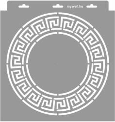 MyWall Görög meander stencil - Festő - 28x29 cm tortatál