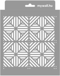MyWall Diagonal 08 stencil - 3D - 18x23 cm mini