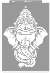 MyWall Indiai elefánt stencil - 3D - 59x89 cm ultra