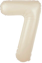 PartyPal Számos lufi 34" 86cm óriás, szám, számjegy 7-es, krém színű (LUFI410781)