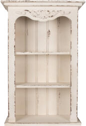 Clayre & Eef Raft perete 3 polite lemn alb vintage 51x20x77 cm (5H0665) - storel