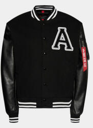 Alpha Industries Bomber dzseki College 146111 Fekete Relaxed Fit (College 146111)