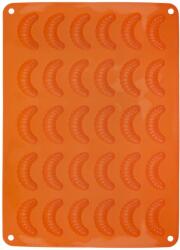 ORION Forma din silicon portocalie - cornulete 30 buc