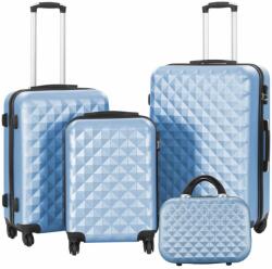 Utazóbőrönd szett kozmetikai táskával, acélkék (HPPL-HOP1001471-2)