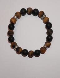  Tigrisszem-Ónix matt férfi karkötő Méret: 18cm