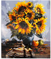 Pictura pe Numere - Vaza Floarea Soarelui