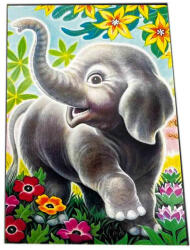 Pictura pe Numere pentru Copii - Elefantul Jumbo