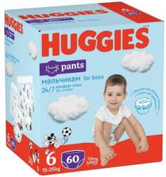 Huggies scutece copii chiloței, pants 6, băieți 15-25 kg, 60 buc