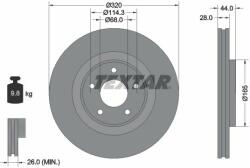 TEXTAR Disc frana TEXTAR 92283503 - piesa-auto