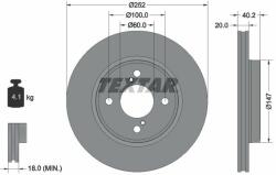 TEXTAR Disc frana TEXTAR 92303703 - piesa-auto